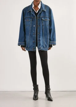 New NILI LOTAN ADAM OVERSIZED DENIM JACKET