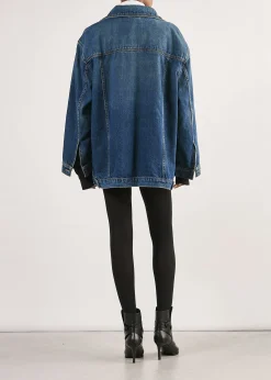 New NILI LOTAN ADAM OVERSIZED DENIM JACKET