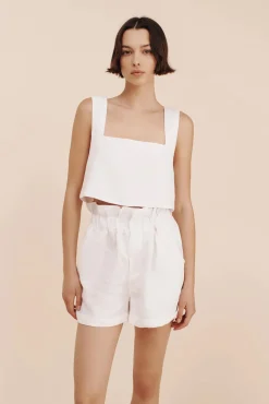 Hot POSSE ALICE CROP TOP Ivory