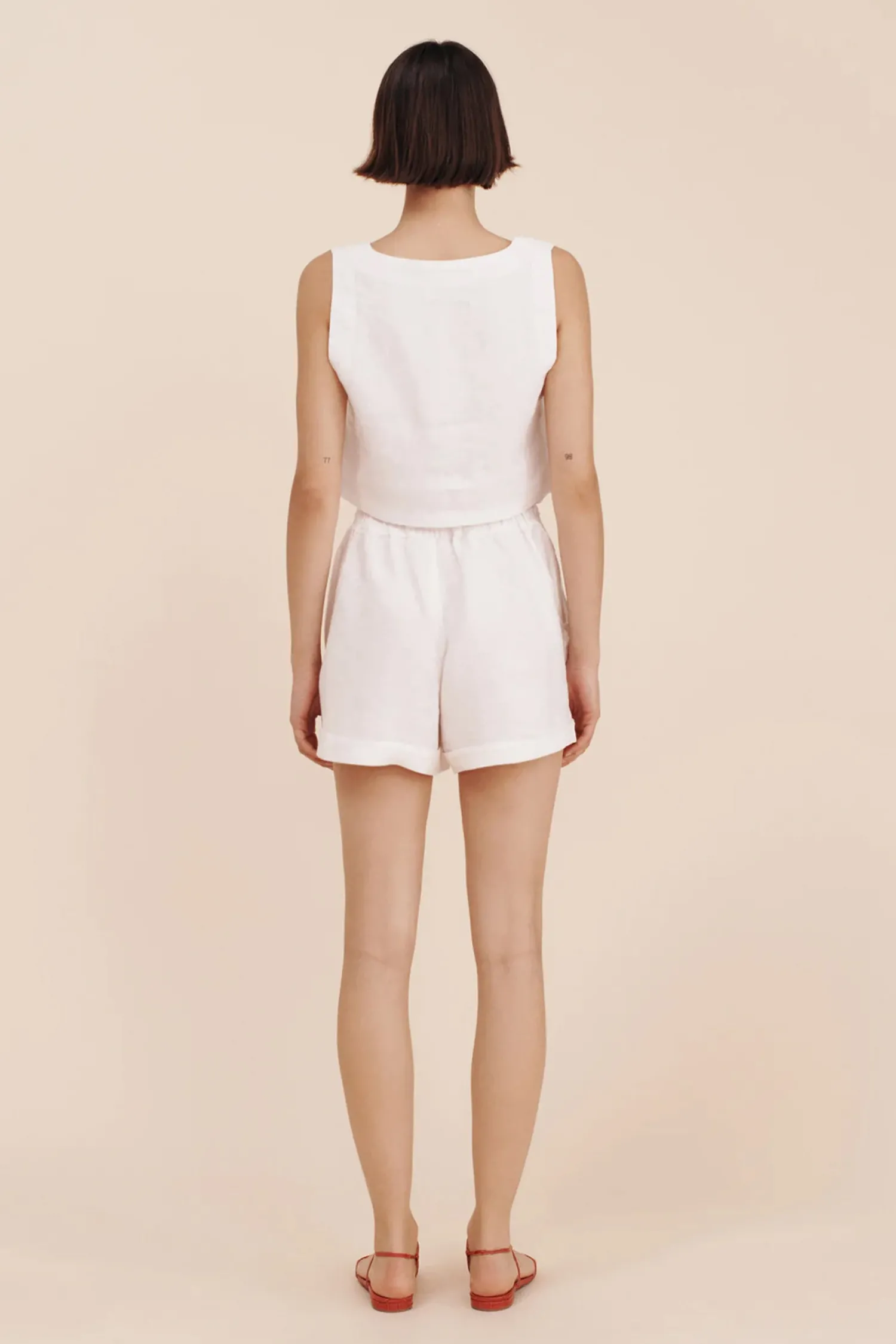 Hot POSSE ALICE CROP TOP Ivory