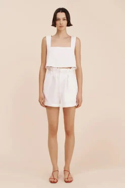 Hot POSSE ALICE CROP TOP Ivory