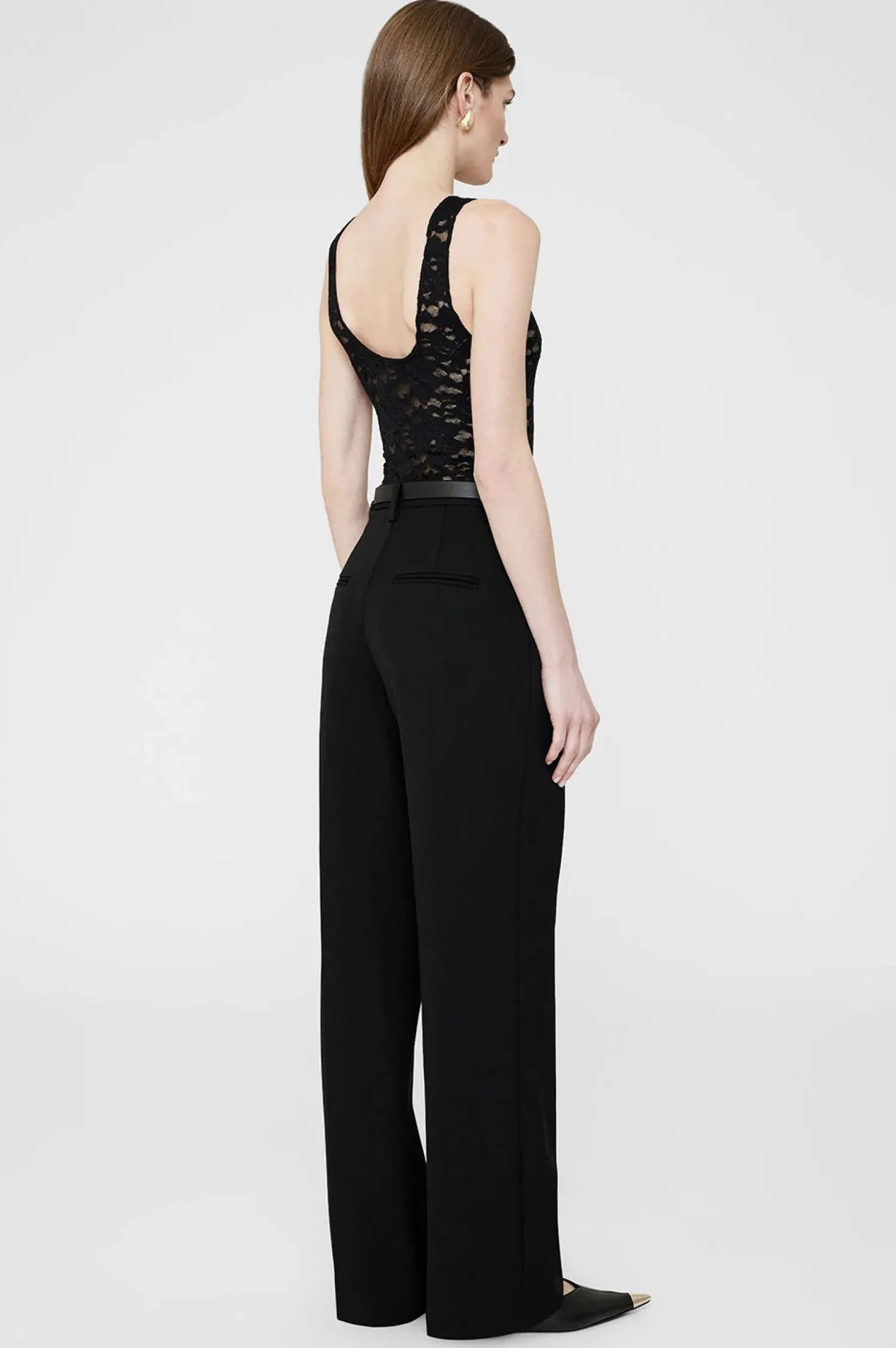 Shop ANINE BING ALYSHA BODYSUIT Black