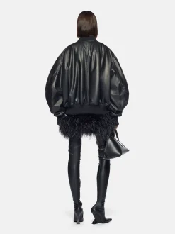 Discount THE ATTICO ANJA BOMBER Black