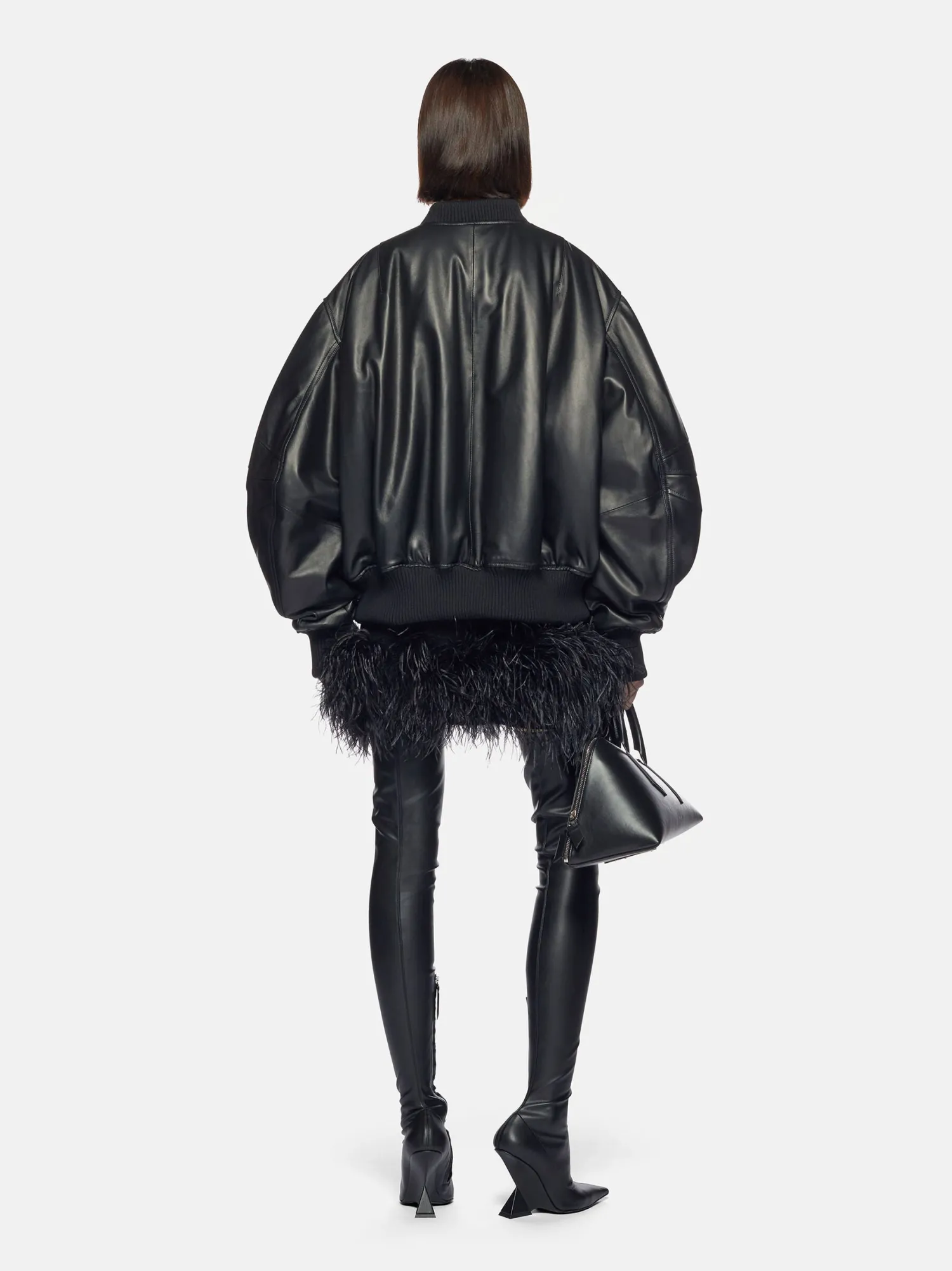 Discount THE ATTICO ANJA BOMBER Black