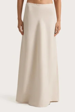 Shop FAITHFULL THE BRAND ANTIBES MAXI SKIRT Sand
