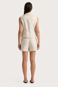Best FAITHFULL THE BRAND ANTIBES SLEEVELESS WRAP SHIRT Sand