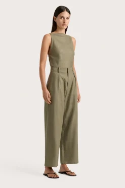 Best Sale FAITHFULL THE BRAND ANTIBES TOP Khaki