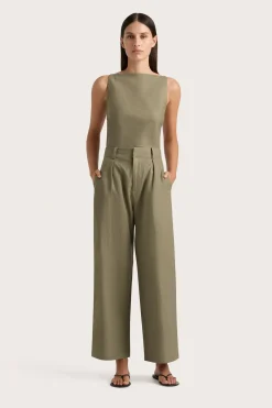 Best Sale FAITHFULL THE BRAND ANTIBES TOP Khaki