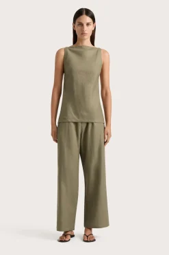 Best Sale FAITHFULL THE BRAND ANTIBES TOP Khaki