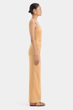 Cheap SIR ANTONIA BEADED MIDI DRESS LightTan
