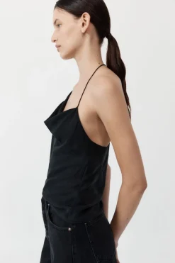 Shop ST. AGNI ASYMM DRAPE TOP