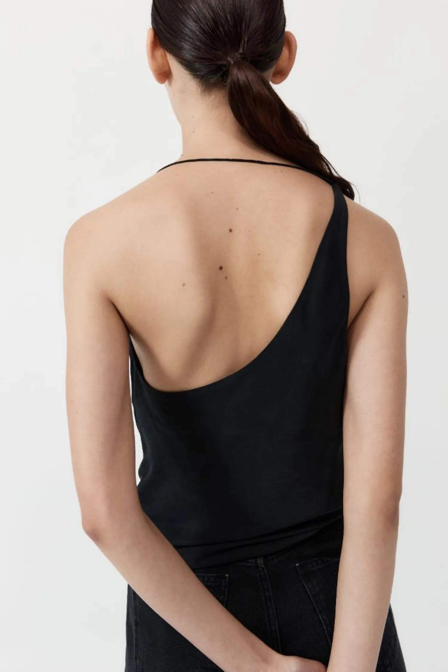 Shop ST. AGNI ASYMM DRAPE TOP