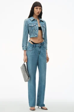 Best Sale ALEXANDER WANG ASYMMETRICAL WAISTBAND JEAN WITH BIKINI