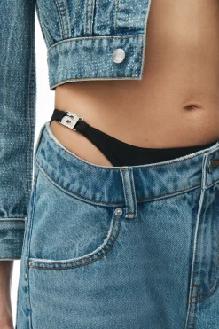 Best Sale ALEXANDER WANG ASYMMETRICAL WAISTBAND JEAN WITH BIKINI