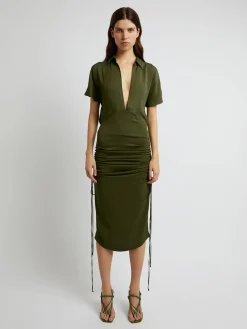 Online CHRISTOPHER ESBER AULENTI COLUMN SHIRT DRESS Moss