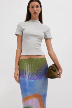 Store CHRISTOPHER ESBER AURA GLOWMESH MIDI SKIRT AuraPrint
