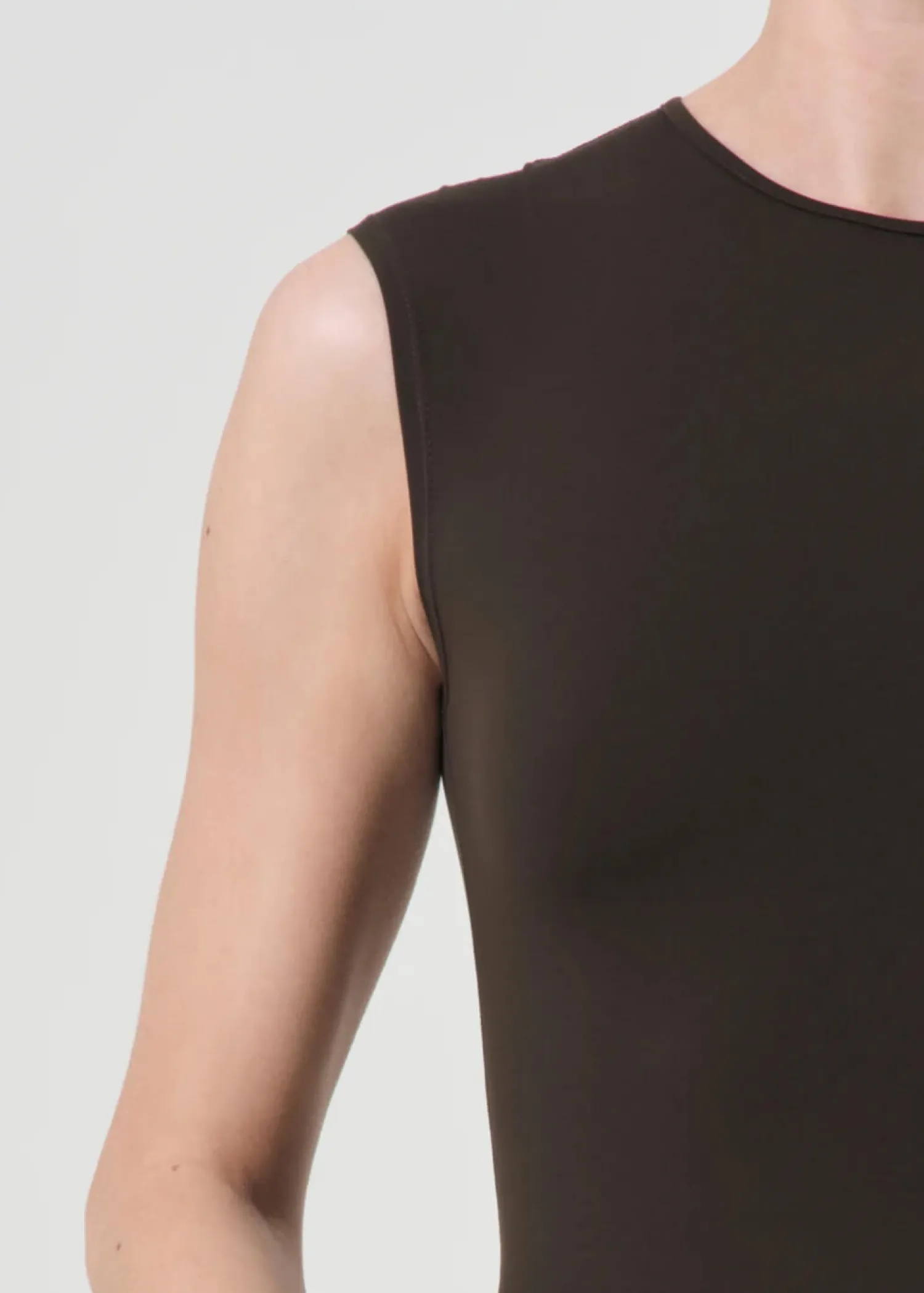 Shop AGOLDE AURA SLEEVELESS BODYSUIT Potion