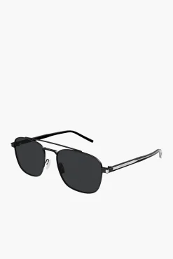 Best Sale SAINT LAURENT AVIATOR SUNGLASSES Black