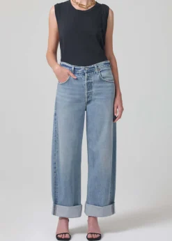 Best CITIZENS OF HUMANITY AYLA BAGGY CUFFED CROP JEAN
