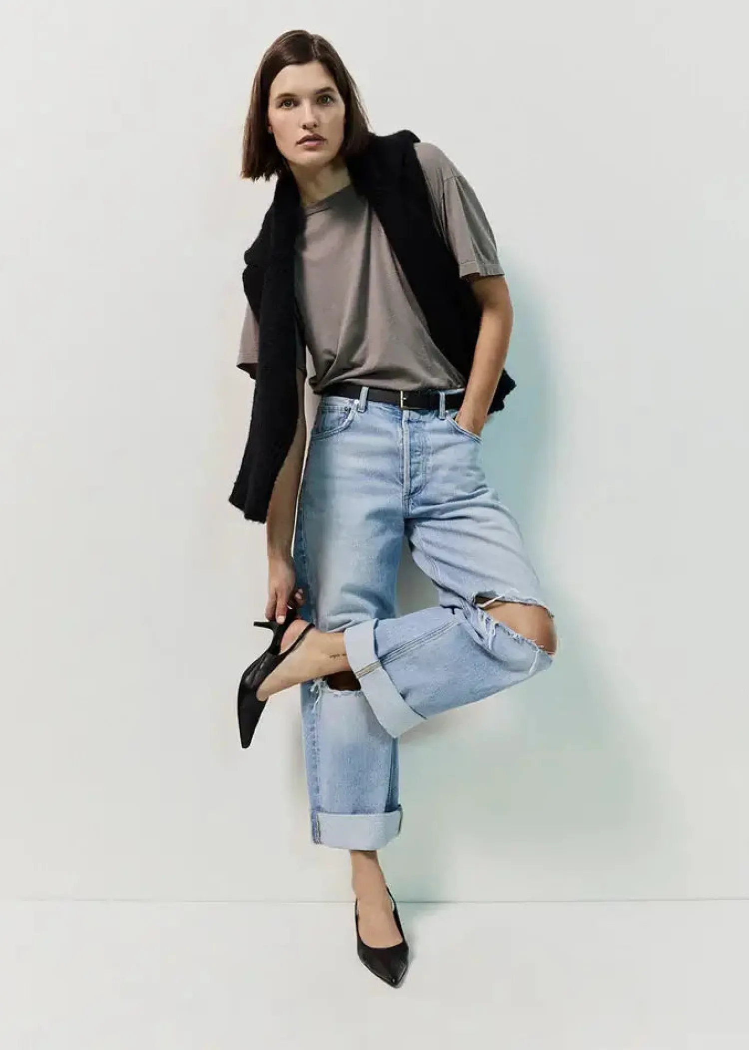 Discount CITIZENS OF HUMANITY AYLA BAGGY CUFFED CROP JEAN Pagoda