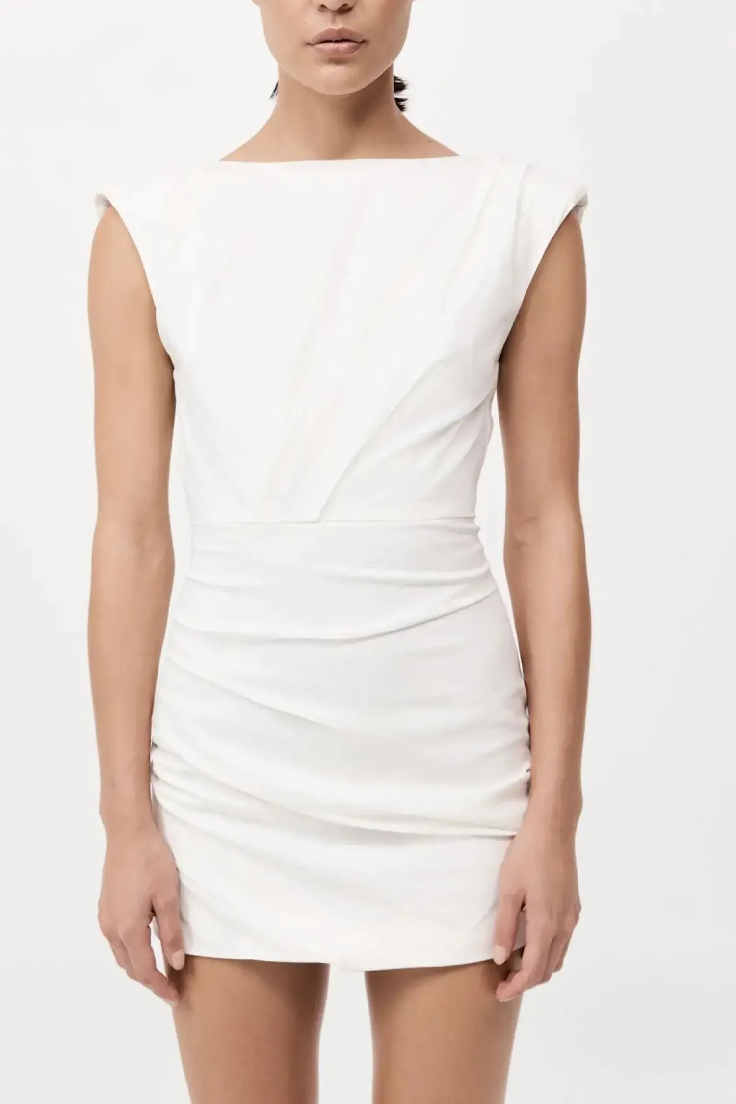 Outlet ST. AGNI BATEAU TUCK MINI DRESS