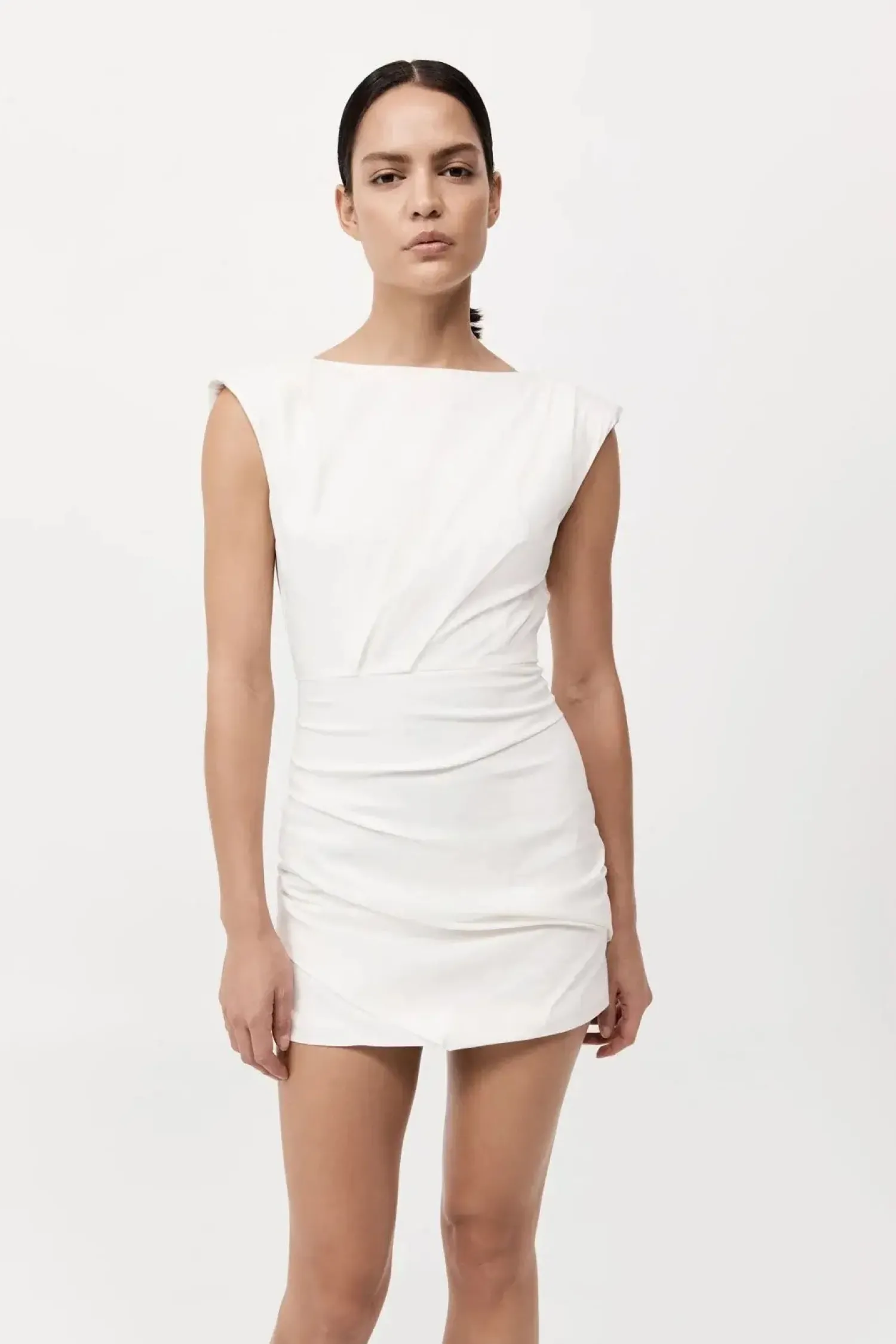 Outlet ST. AGNI BATEAU TUCK MINI DRESS