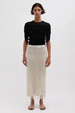 Fashion CHRISTOPHER ESBER BEADED IVY LACE SKIRT Balm