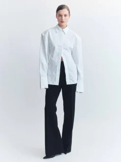 Hot COURTNEY ZHENG BELT BACK SHIRT