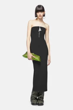 Shop THE ATTICO MIDI DRESS Black