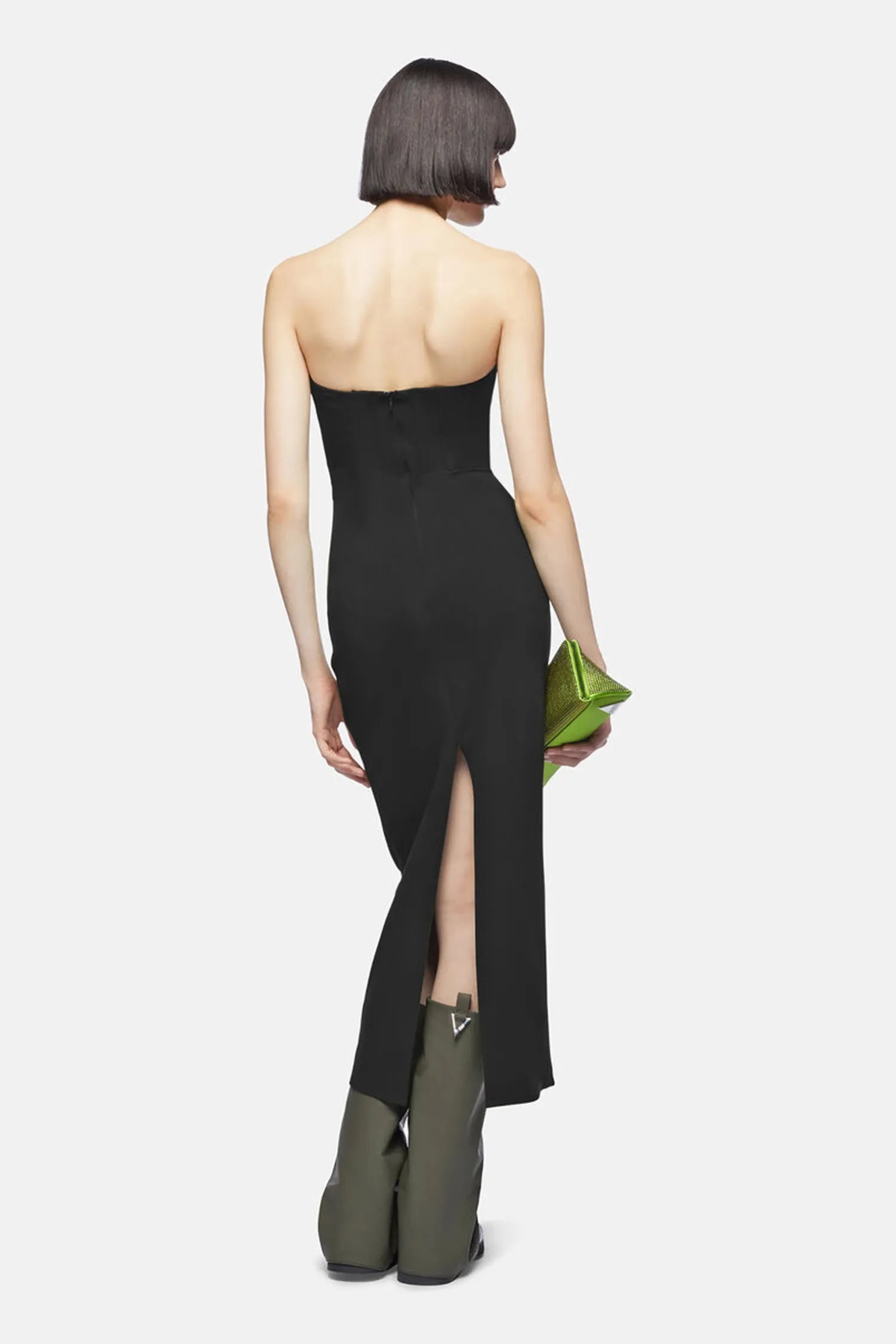 Shop THE ATTICO MIDI DRESS Black
