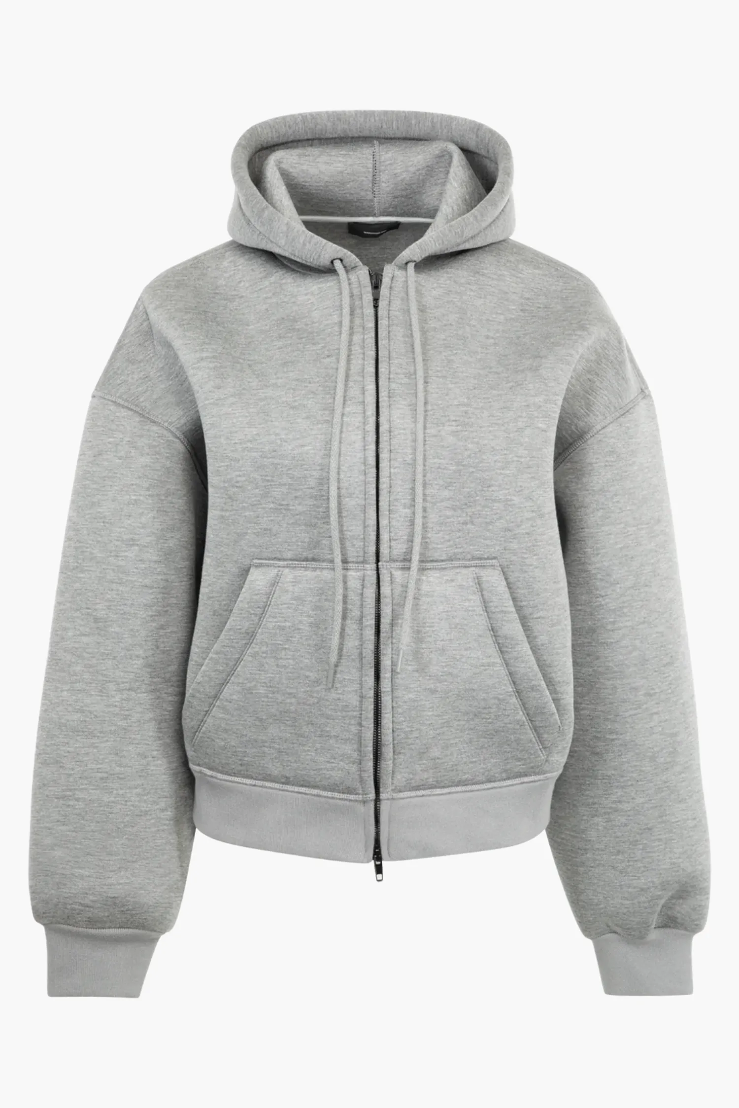 Discount WARDROBE.NYC BONDED ZIP HOODIE GreyMarl