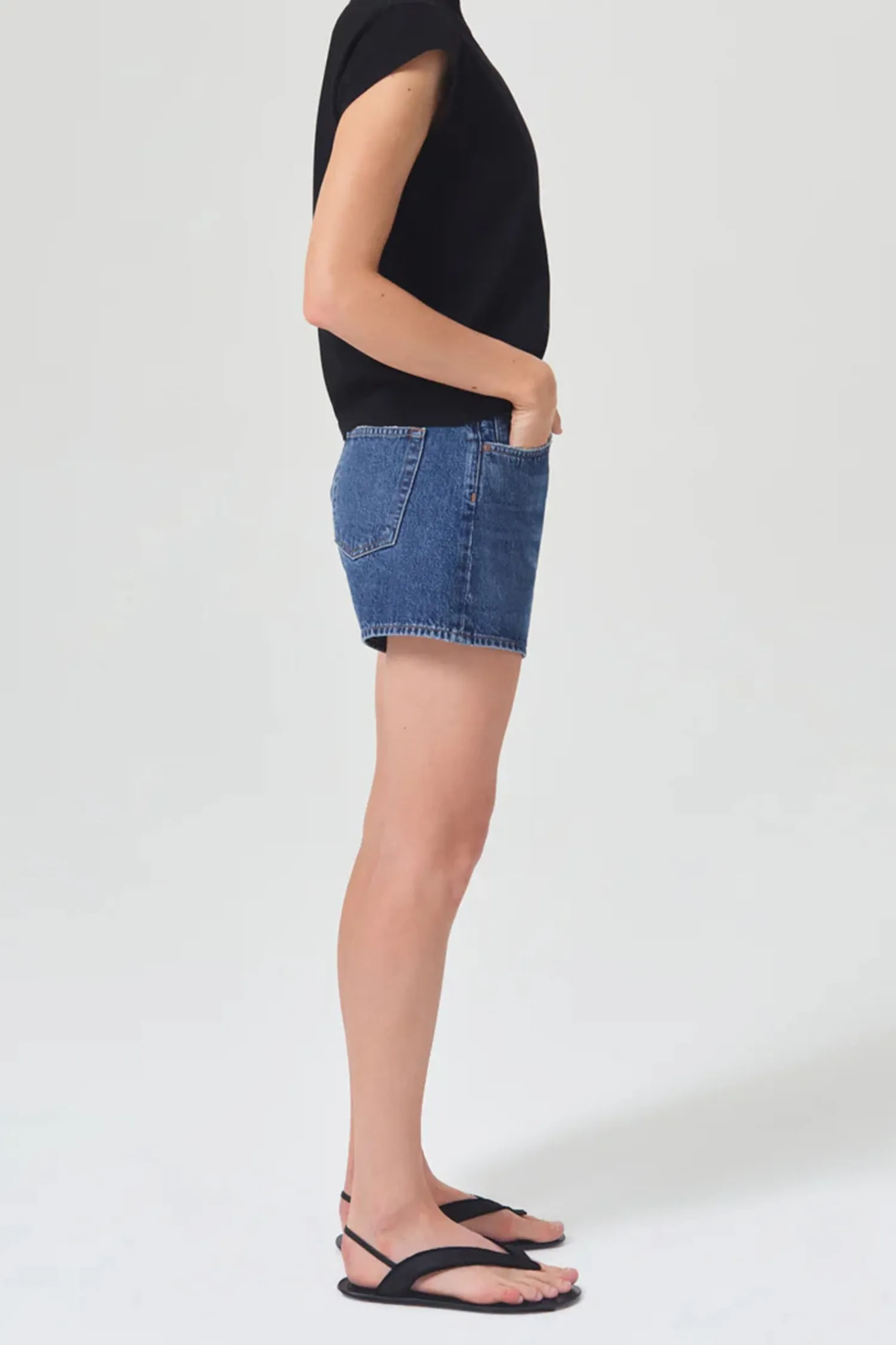 Cheap AGOLDE BRYCE CAP SLEEVE TEE