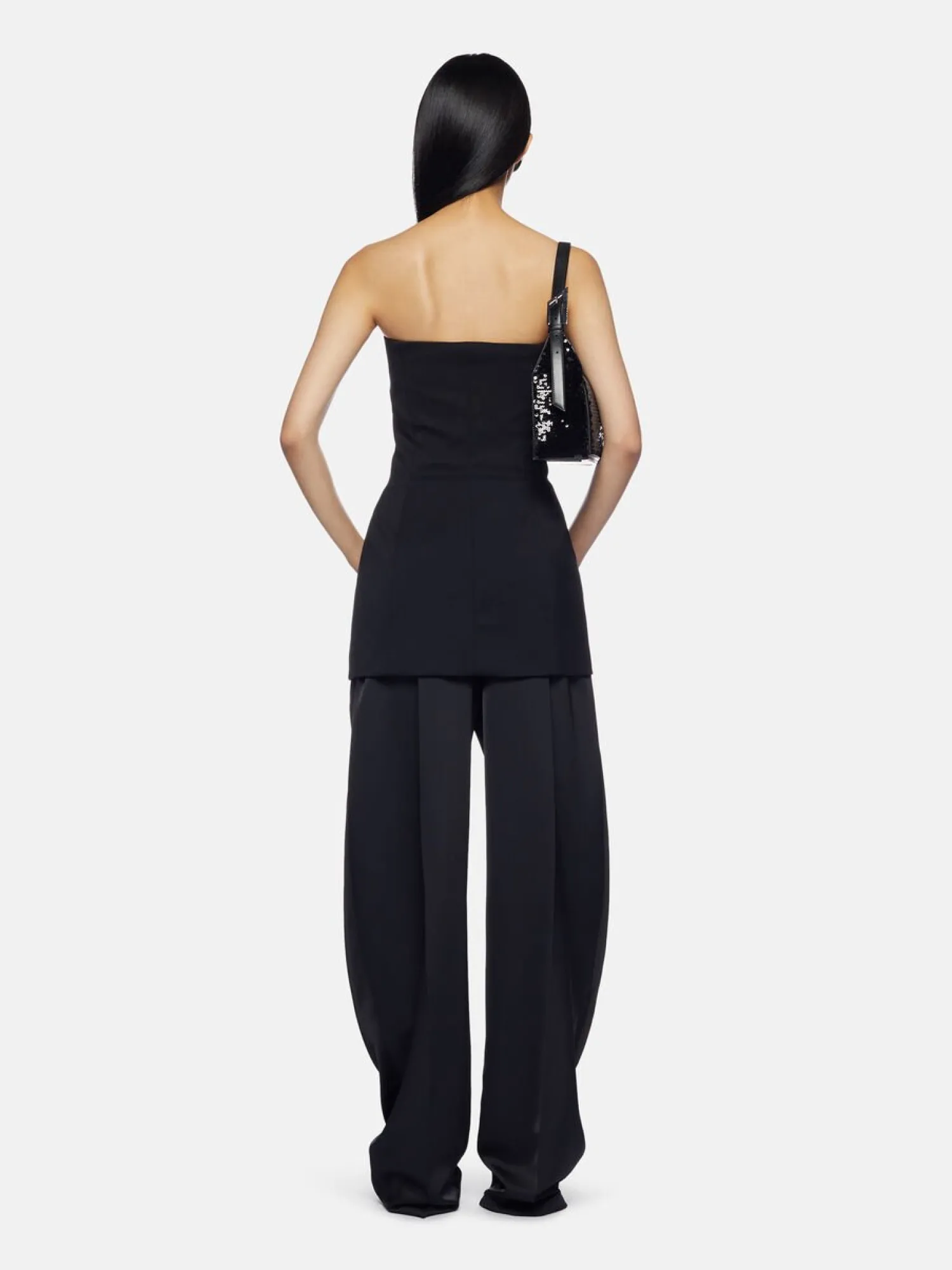 Hot THE ATTICO BUSTIER BLAZER Black
