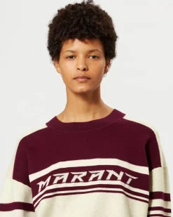 Clearance ISABEL MARANT ÉTOILE CALLIE PULLOVER DarkPlum