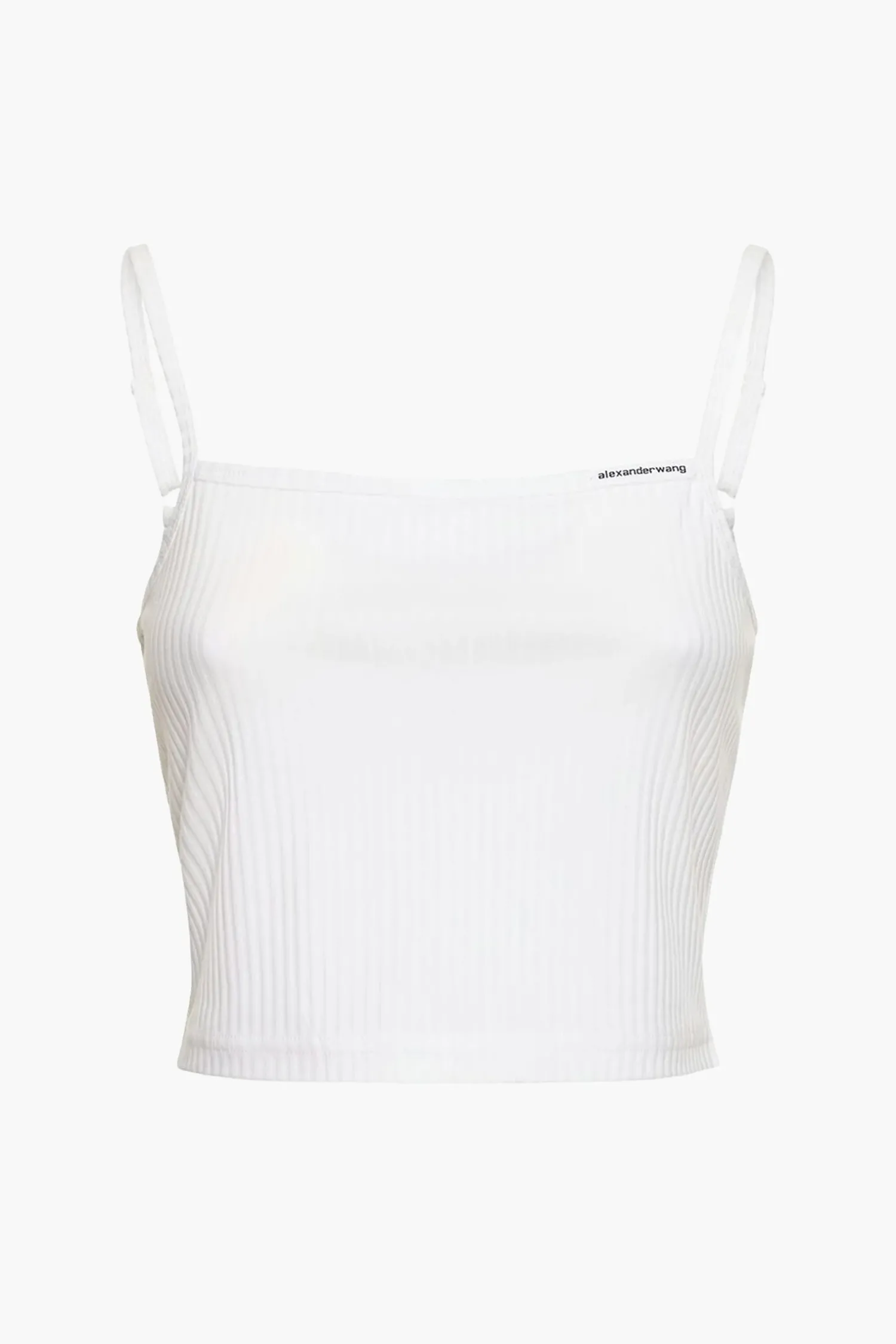 Flash Sale ALEXANDERWANG.T CAMI TOP W/ SKINNY WOVEN LABEL White