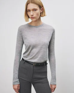 Clearance NILI LOTAN CANDICE SWEATER Greymelange