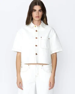 Outlet SLVRLAKE CARA SHIRT NaturalWhite