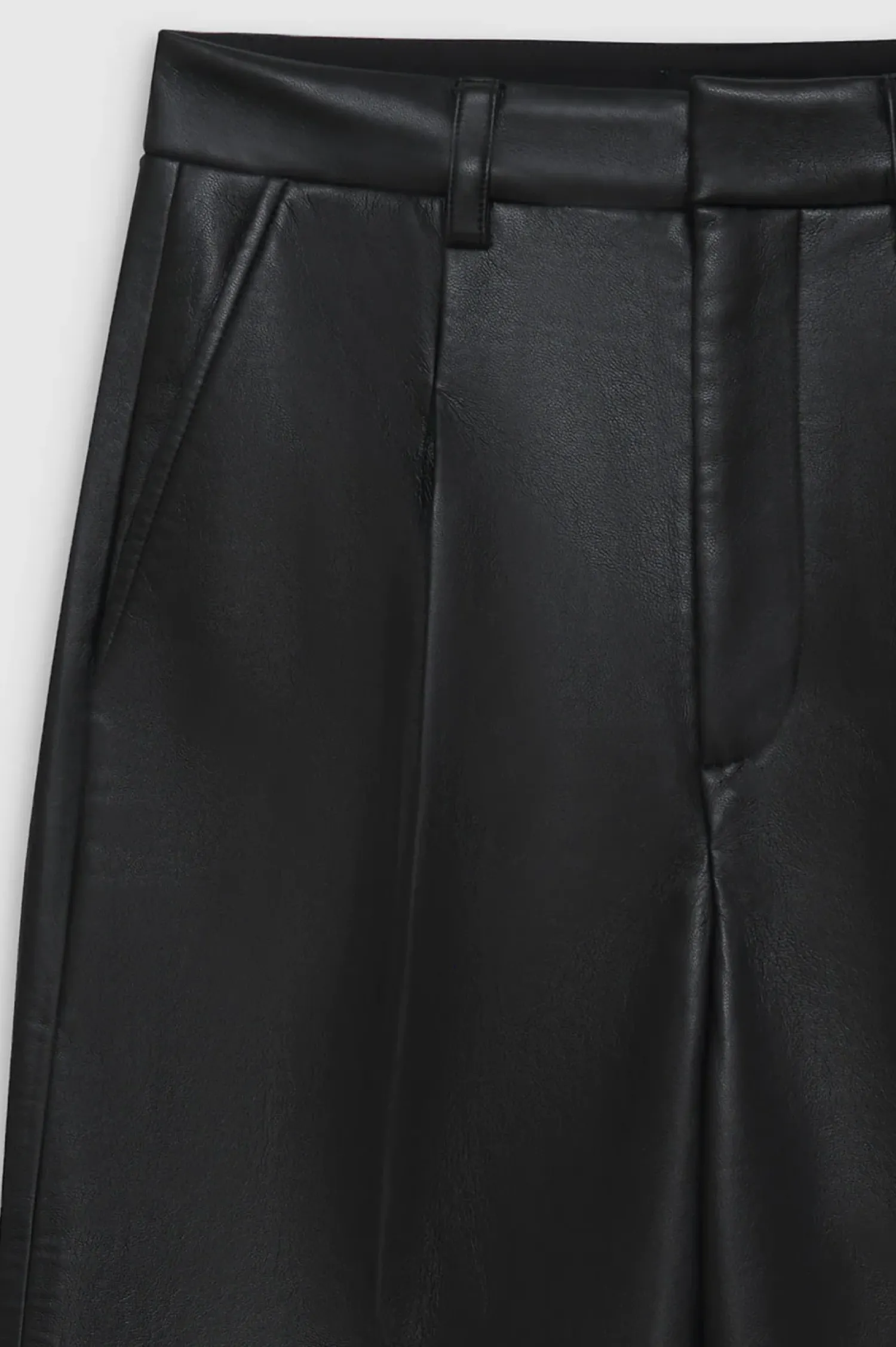 Flash Sale ANINE BING CARMEN PANT BLACK RECYCLED LEATHER