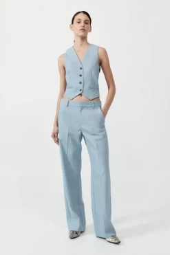 Fashion ST. AGNI CARTER TROUSERS StoneBlue