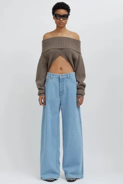 Clearance CHRISTOPHER ESBER CASHMERE KNIT SHRUG Taupe