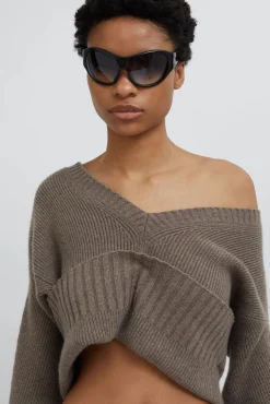 Clearance CHRISTOPHER ESBER CASHMERE KNIT SHRUG Taupe