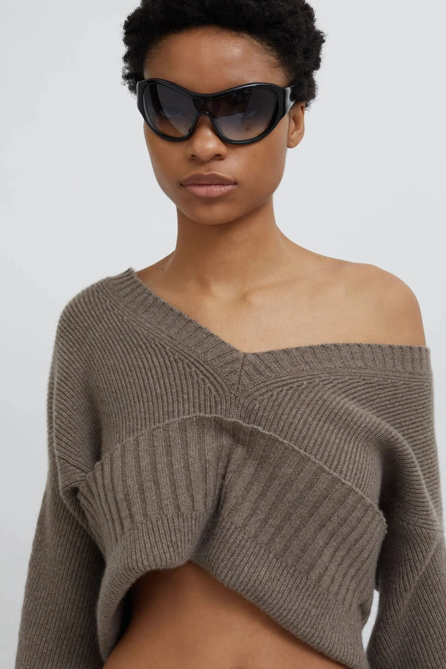 Clearance CHRISTOPHER ESBER CASHMERE KNIT SHRUG Taupe