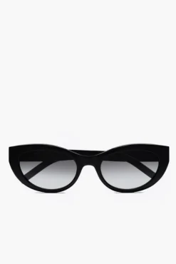 Best SAINT LAURENT CAT-EYE SUNGLASSES Black