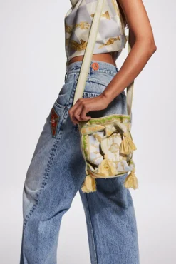 Discount ALÉMAIS CHECKMATE BUCKET BAG