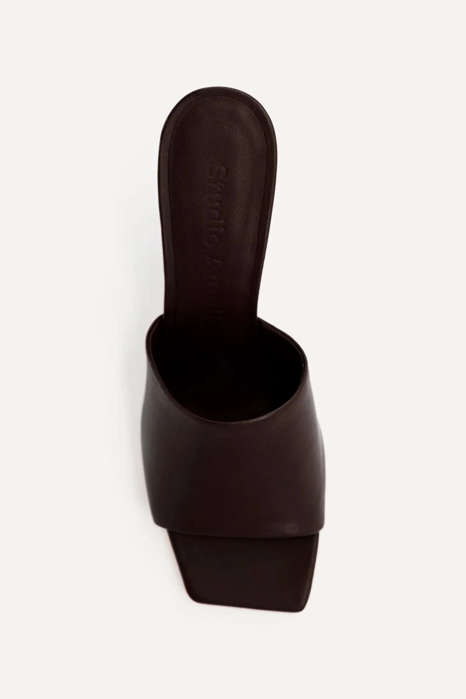Fashion STUDIO AMELIA CLASSIC 70 MULE Chocolate