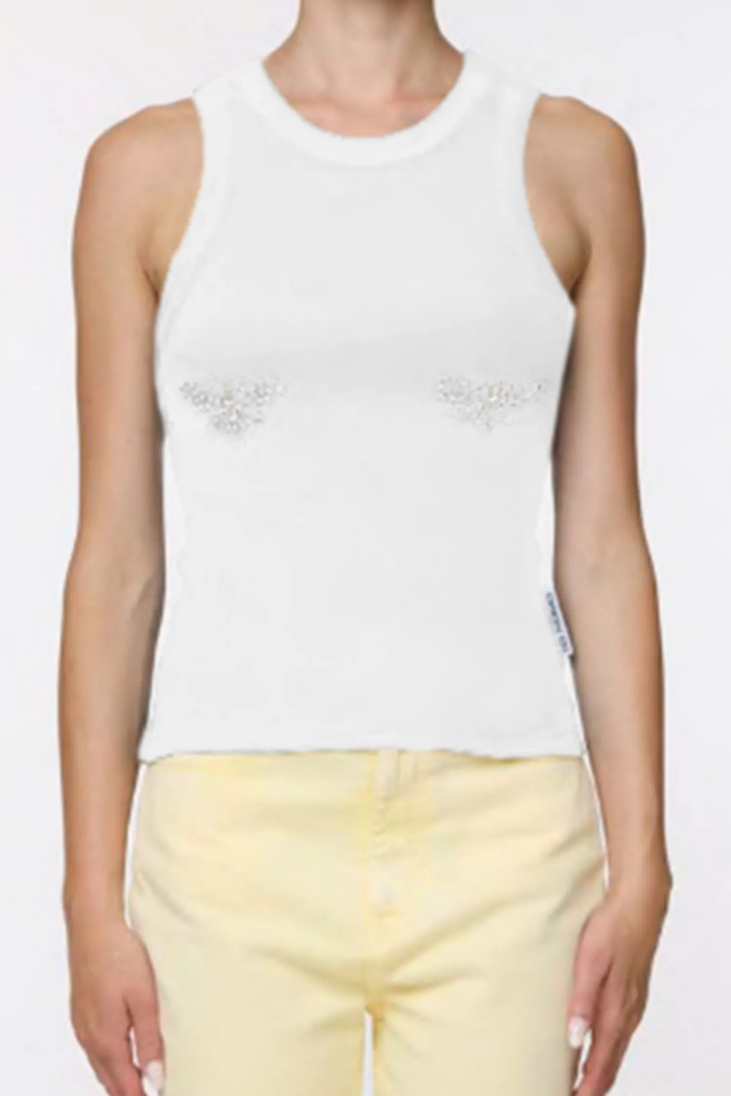 Store DES PHEMMES CLASSIC TANK TOP White