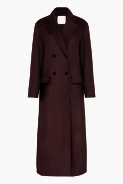 Shop ESSE CLASSICO COAT Chocolate