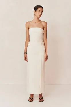 Cheap ESSE CLASSICO MIDI SKIRT Crema