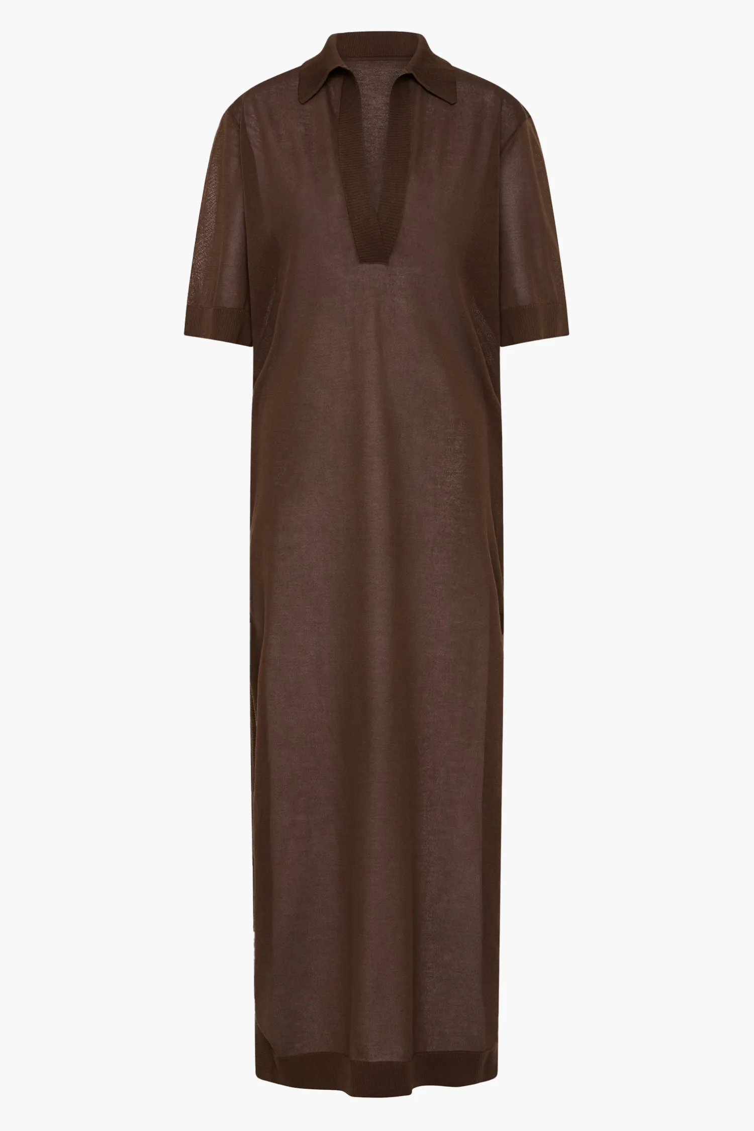 Cheap SIR COASTLINE OVERLAY DRESS Chocolate