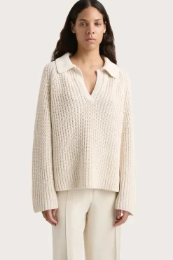 Shop FAITHFULL THE BRAND COLMIER SWEATER Beige